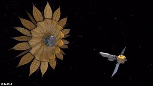 Hoa hướng dương không gian giúp chụp ảnh các ngôi sao rõ hơn