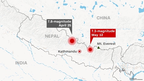 Hơn 40 người thiệt mạng trong động đất Nepal