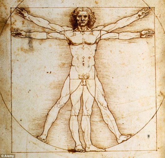 Khám phá bác bỏ Người Vitruvius của Da Vinci là hoàn hảo