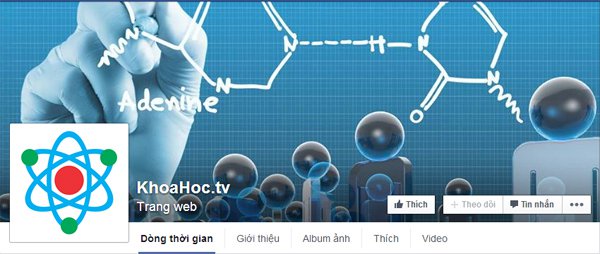 KhoaHoc.TV chính thức ra mắt fanpage