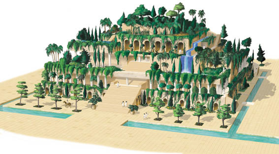 Lộ bản sao vườn treo Babylon gần nguyên vẹn sau 2000 năm