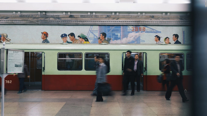 Loạt ảnh ga tàu điện ngầm sâu nhất thế giới ở Bình Nhưỡng