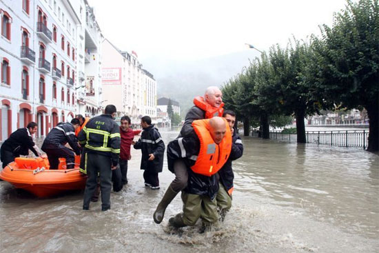 Lũ lụt nghiêm trọng tại khu vực phía Nam của Pháp