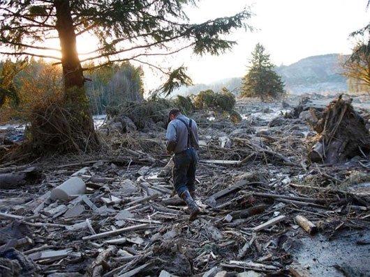 Mỹ: Lở đất kinh hoàng, 108 người mất tích
