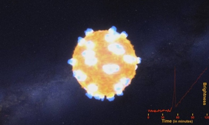 NASA lần đầu ghi lại vụ nổ sao đỏ khổng lồ