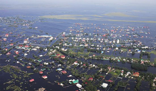 Nga: Lũ lụt khiến hàng chục nghìn người phải sơ tán