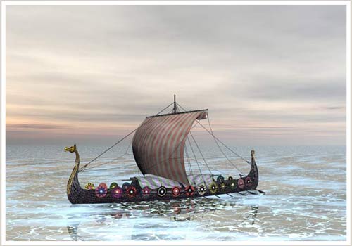 Người Viking đi biển trong ngày mây như thế nào?