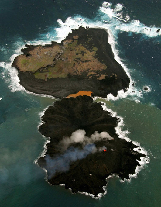 Nhật: Đảo mới do núi lửa phun trào đang nở gấp 8 lần