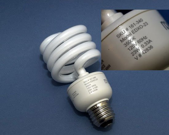 Những mối nguy hiểm tiềm ẩn bên trong bóng đèn huỳnh quang compact tiết kiệm điện
