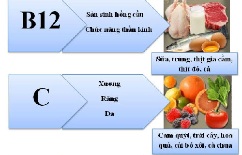 Những vitamin không thể thiếu cho cơ thể