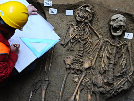 Phát hiện 60 bộ xương người thế kỷ thứ 4 tại Ý