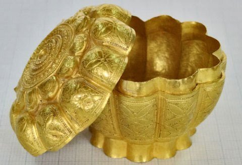 Phát hiện bảo vật bằng vàng cực hiếm thời Trần