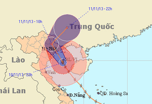 Quảng Ninh bất ngờ hứng tâm bão Haiyan