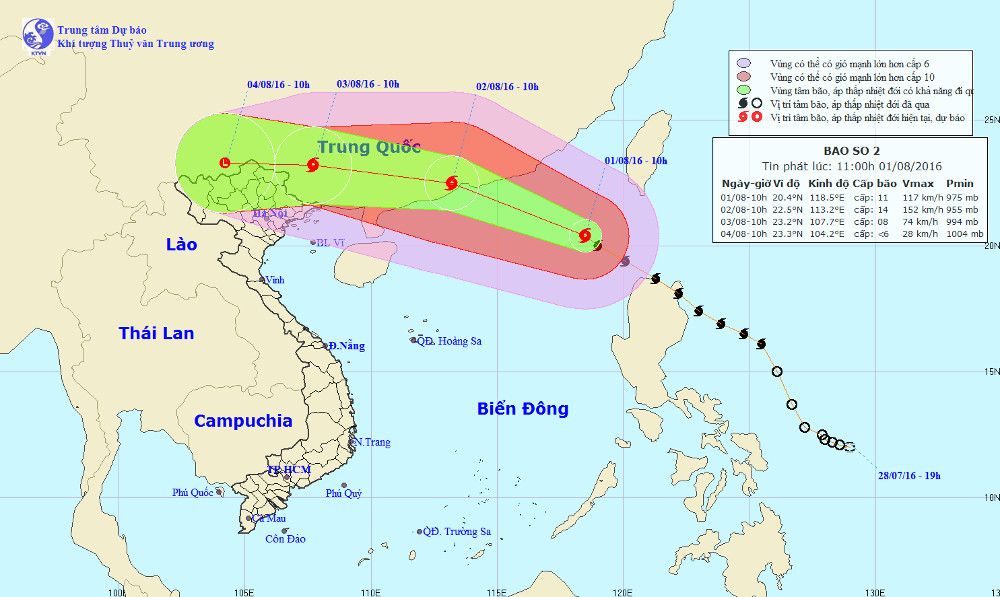 Siêu bão Nida tiến vào Biển Đông với sức gió giật cấp 14-15
