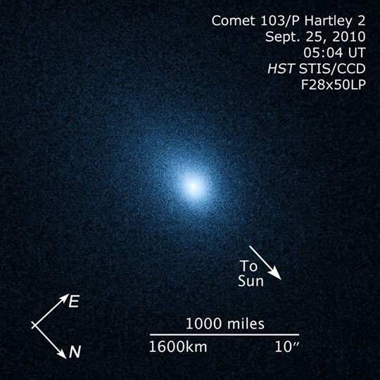Tàu vũ trụ của NASA sắp áp sát Sao chổi Hartley 2