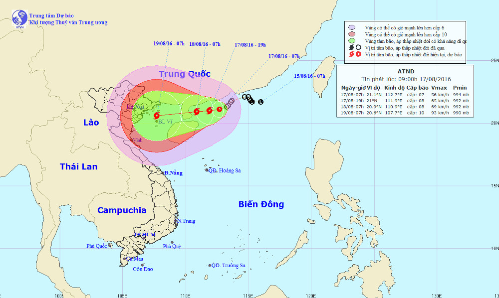 Tin mới nhất về áp thấp nhiệt đới kép trên Biển Đông