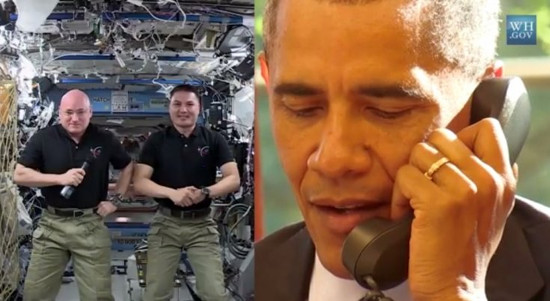 Tổng thống Obama gọi điện lên Trạm Vũ trụ Quốc tế