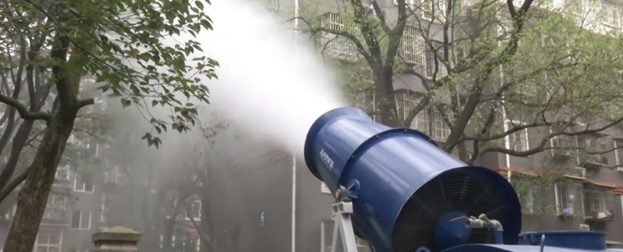 Trung Quốc sử dụng súng canon cỡ lớn để giải quyết ô nhiễm không khí