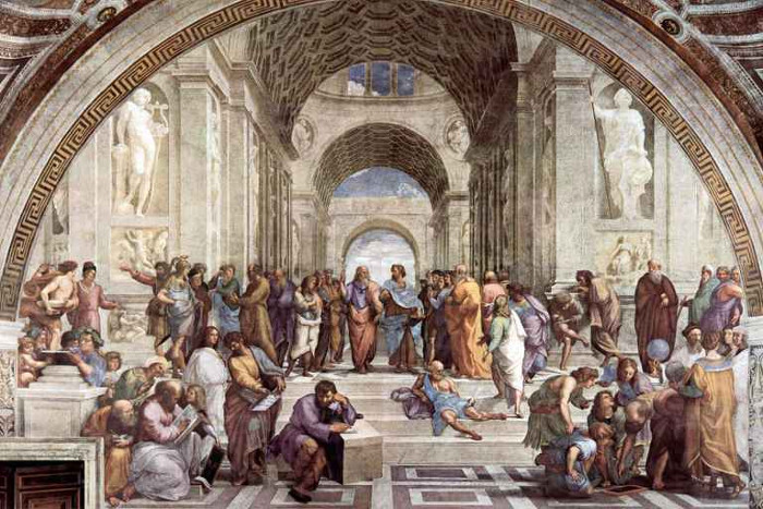 Trường học như thiên đường của triết gia Hy Lạp Aristotle