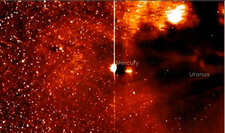 UFO tàng hình xuất hiện gần sao Thủy?