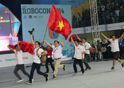 Vinh danh đội vô địch robocon châu Á - Thái Bình Dương 2014