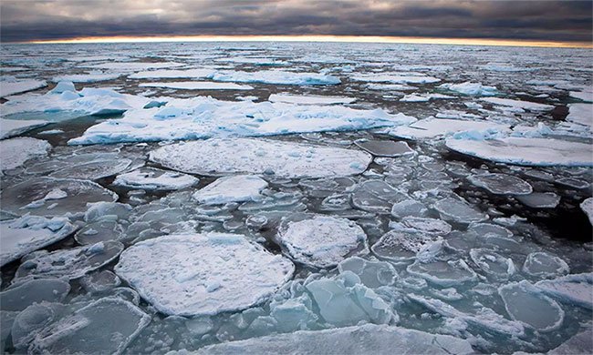 Bể nước ấm khổng lồ đang nung chảy Bắc Cực