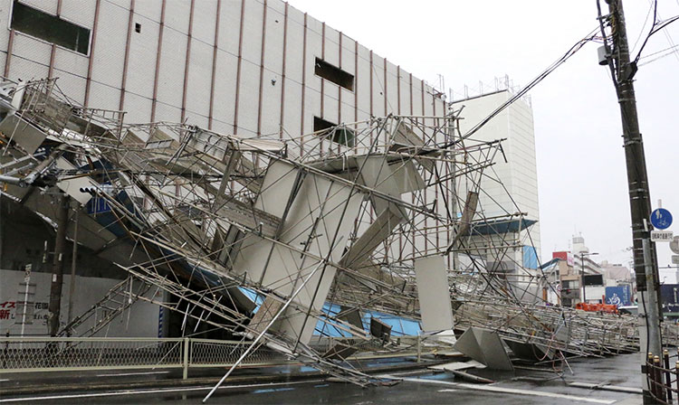 Ít nhất 9 người thiệt mạng trong bão Jebi ở Nhật Bản