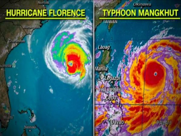 Siêu bão Mangkhut đang trên đà mạnh ngang với siêu bão Haiyan