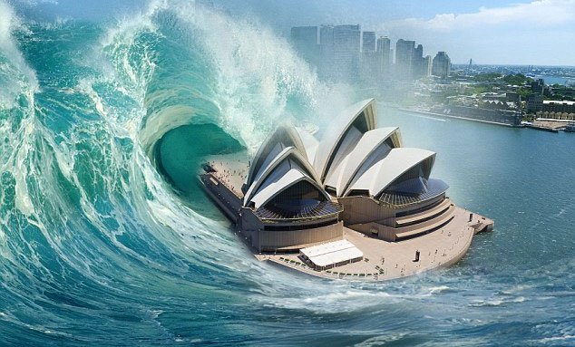 Sóng thần hủy diệt cao 60m có thể ập vào nước Úc