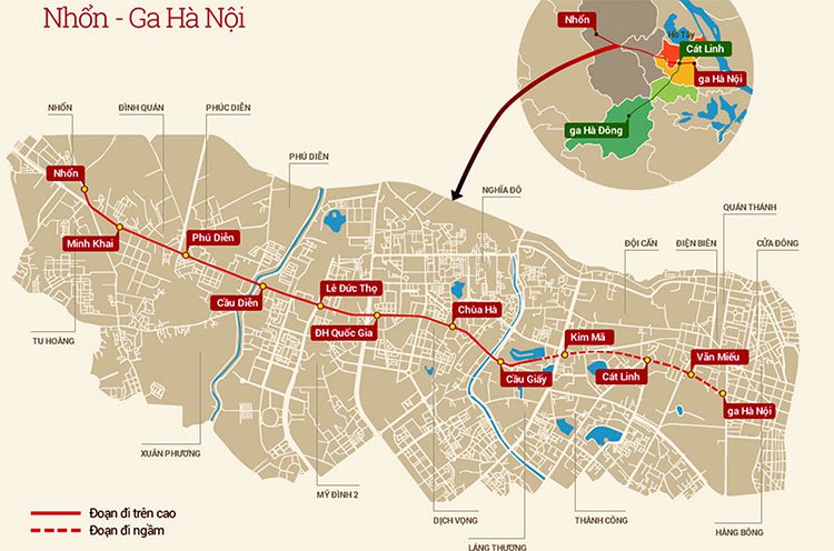 Thiết kế của 10 đoàn tàu Metro ở Hà Nội