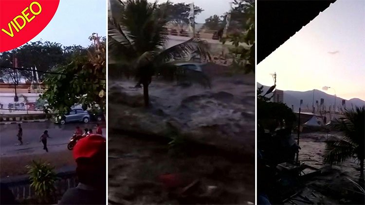 Video chưa từng công bố: Khoảnh khắc sóng thần nhấn chìm thành phố biển của Indonesia