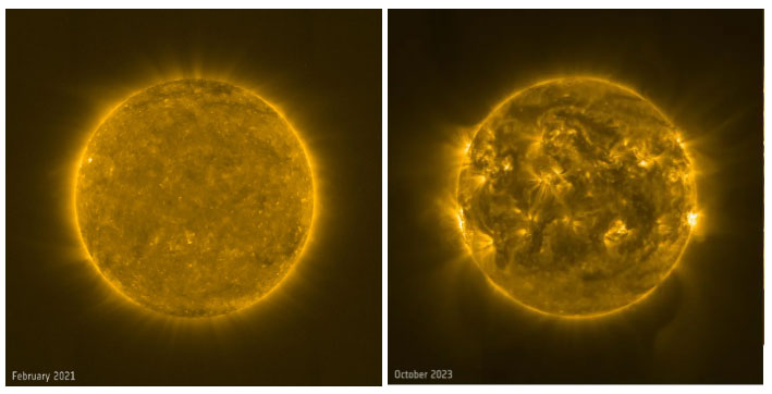 Ảnh sốc từ NASA/ESA: Mặt trời biến dạng kinh khủng 2 năm qua