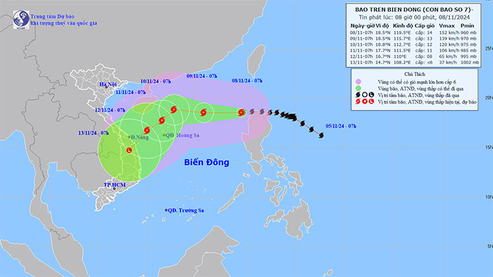 Bão số 7 Yinxing đổ bộ Biển Đông, biển động dữ dội, một điều lo ngại đang diễn ra