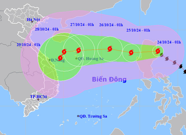 Bão Trà Mi vào Biển Đông hôm nay, hướng di chuyển kỳ dị