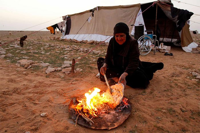 Bất chấp nguy hiểm, người Iraq liều mạng để săn nấm trên sa mạc