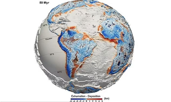 Bề mặt Trái đất thay đổi thế nào trong 100 triệu năm qua?