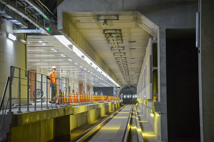 Bên trong nhà ga ngầm Ba Son của tuyến Metro TP.HCM sắp hoàn thành: Kiến trúc độc đáo và hiện đại