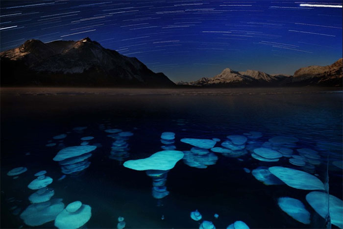 Bí ẩn về những bong bóng đông lạnh tại hồ Abraham