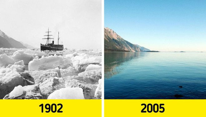 Bộ ảnh khiến mọi người giật mình: Thế giới chỉ vài năm trước và hiện tại khác biệt ra sao vì biến đổi khí hậu?