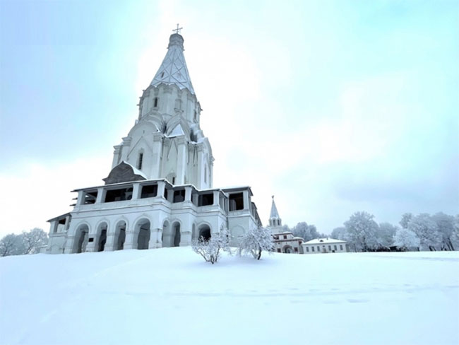 Cảnh diễm lệ của mùa đông nước Nga: Moskva khoác áo choàng tuyết