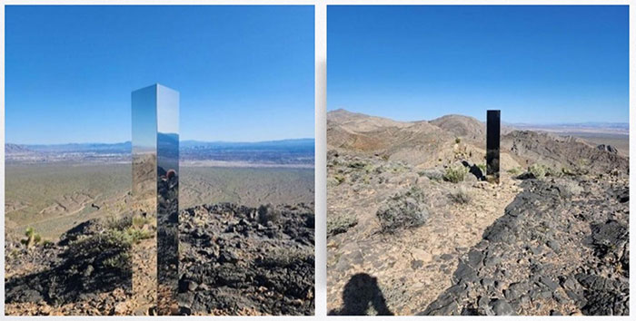 Cấu trúc nguyên khối bí ẩn xuất hiện tại sa mạc Mỹ