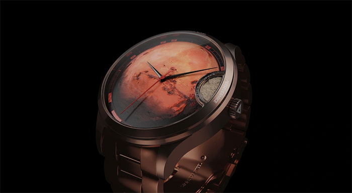 Chiếc đồng hồ độc đáo chứa bụi từ Hỏa tinh
