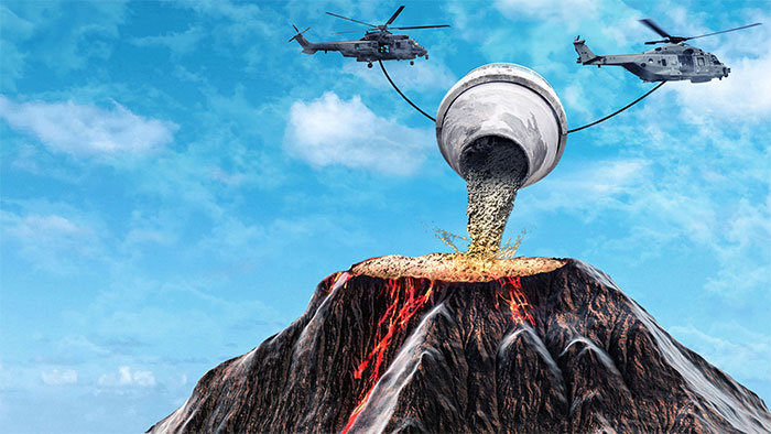 Chuyện gì sẽ xảy ra nếu bịt kín miệng núi lửa bằng bê tông?