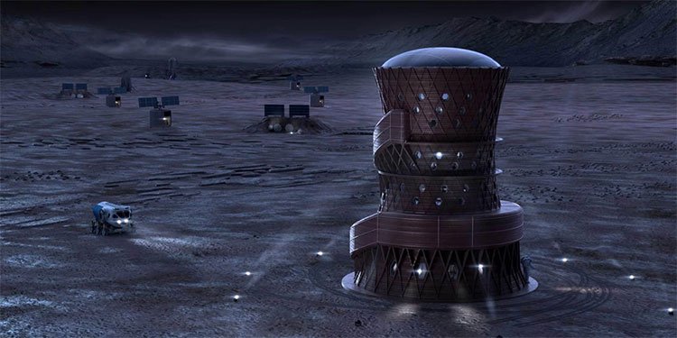 Công bố 3 mẫu nhà trên Mặt trăng và sao Hỏa