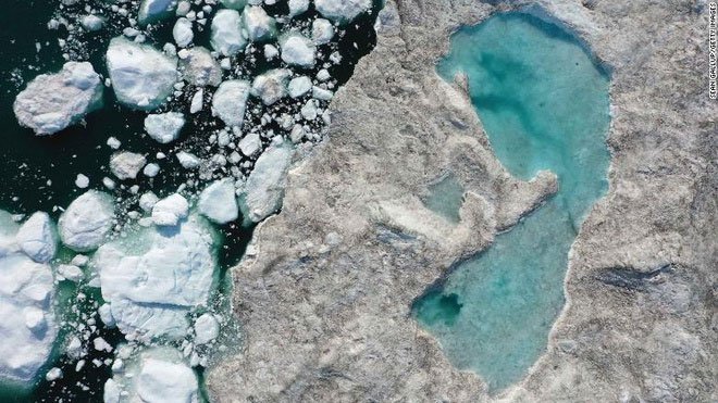 Dải băng Greenland tan 280 tỷ tấn mỗi năm, đến mức không thể hồi phục