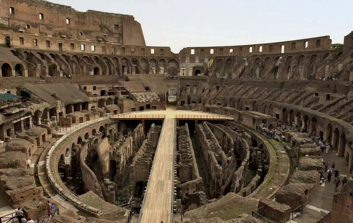 Đấu trường La Mã cổ đại có cả thang máy chuyên dụng được xây dựng như thế nào?