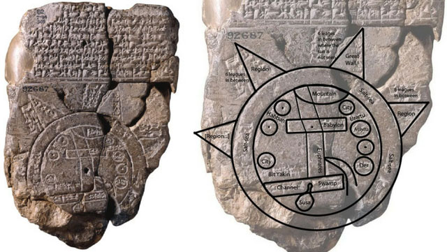Đây là bản đồ cổ nhất thế giới được biết đến, được sản xuất tại Babylon khoảng 2.600 năm trước