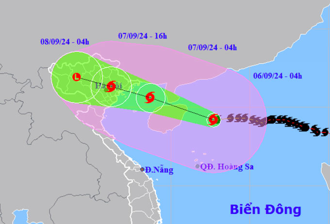 Đêm nay siêu bão Yagi vào vịnh Bắc Bộ, gây mưa lớn và giông lốc