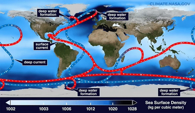 Dòng hải lưu có thể gây thảm họa khí hậu cho Trái đất vào năm 2025