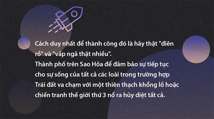 Elon Musk và giấc mơ biến sao Hỏa thành thuộc địa của Trái đất